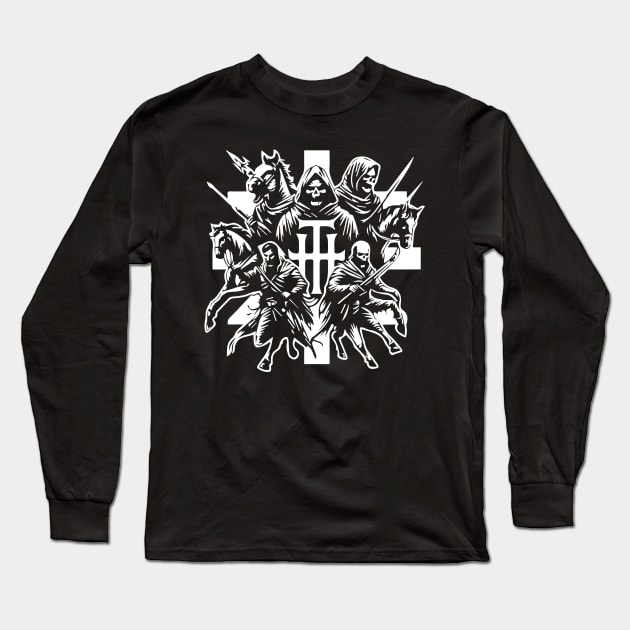 4 horsemen of apocalypse Long Sleeve T-Shirt by lkn